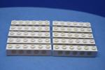 LEGO 10 x Lochstein Lochbalken weiÃŸ White Technic Brick 1x6 with Holes 3894