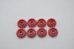 LEGO 8 x Zahnrad rot Red Technic Gear 16 Tooth Clutch on Both Sides 18946