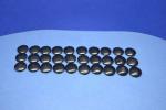 LEGO 30 x Rundplatte Gleiter schwarz Black Plate Round 2x2 Rounded Bottom 2654