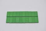 LEGO 20 x Fliese Kachel mit Rille grÃ¼n Green Tile 1x2 with Groove 3069b